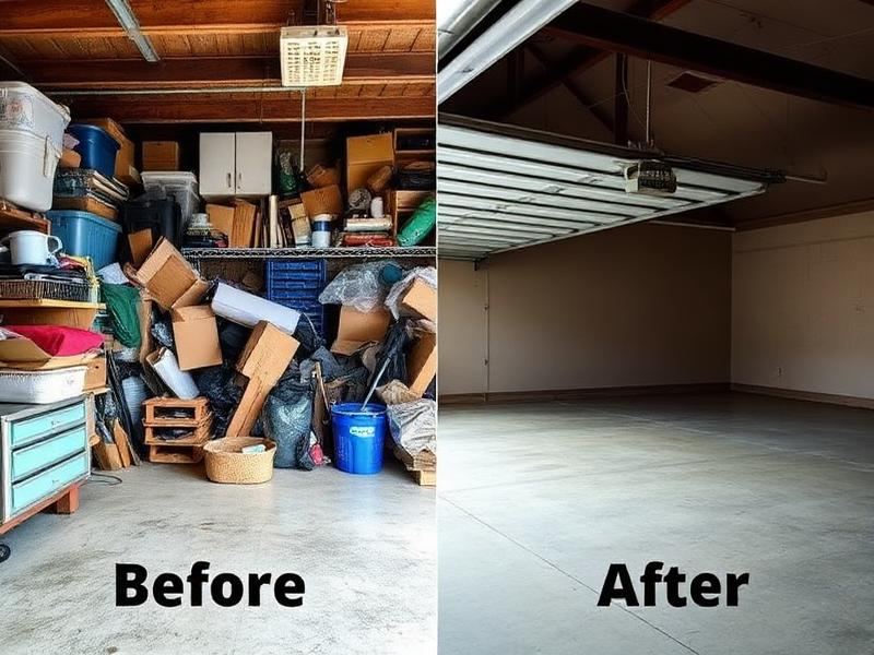 Garage cleanout after junk removal