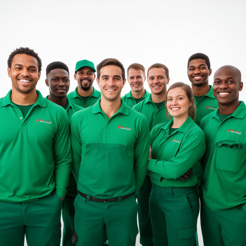 Happy Hauling Junk Removal team